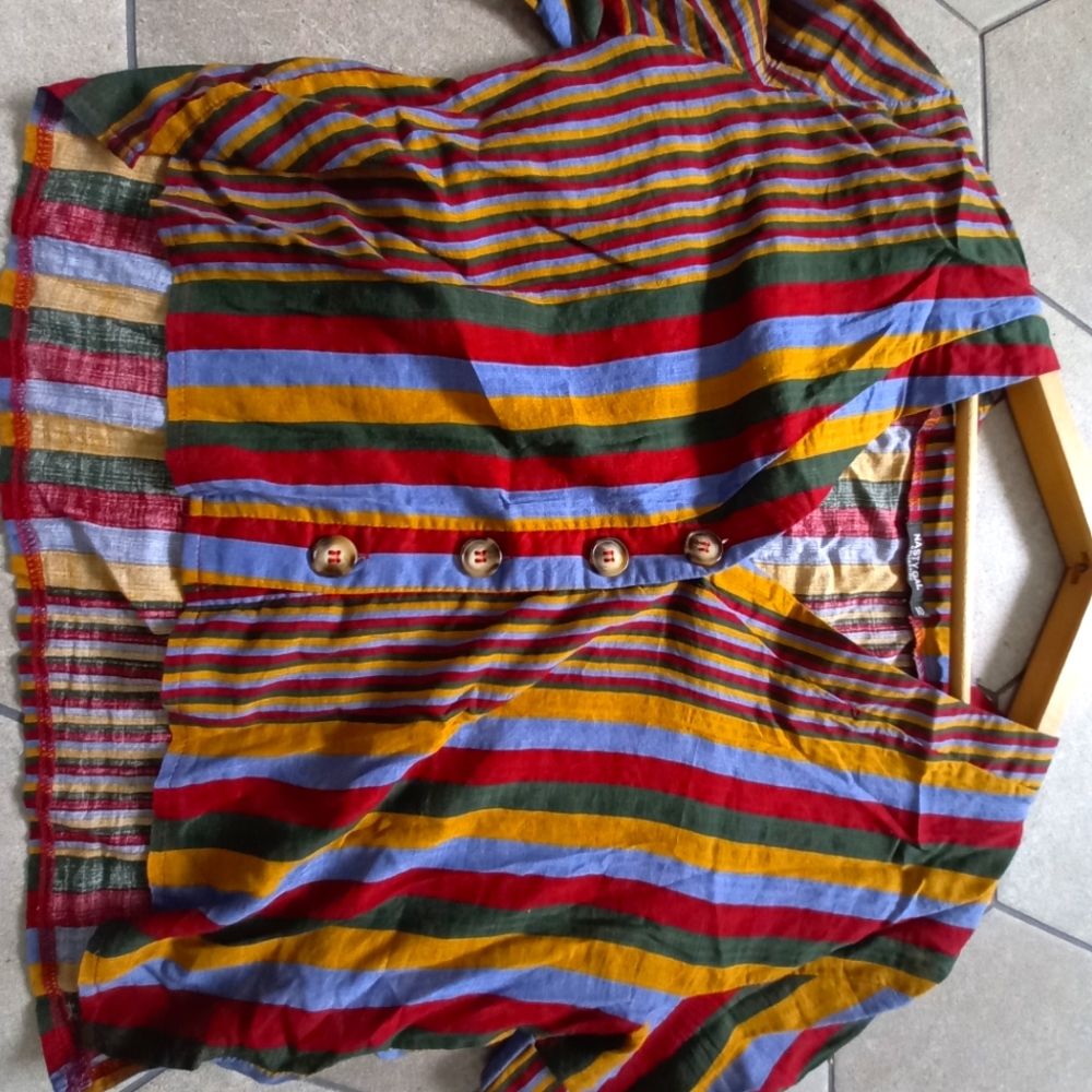 Nasty Gal striped cropped t-shirt